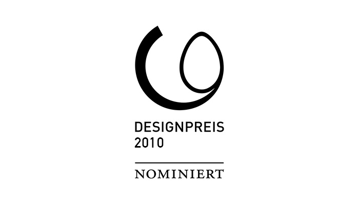 Nominierung für den Designpreis der Bundesrepublik Deutschland 2010